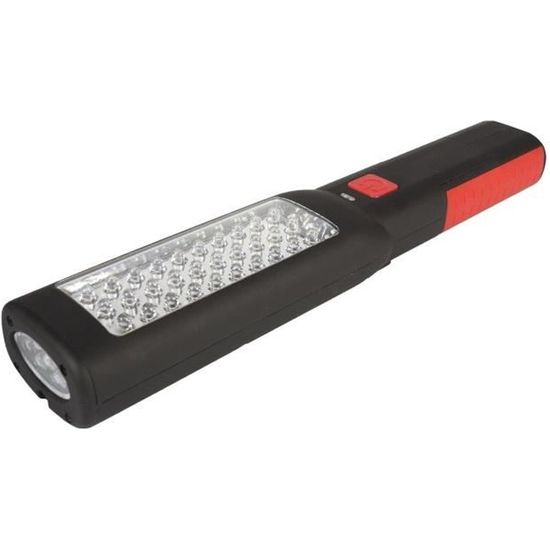 Lampe torche baladeuse LED - Pied articulé / Base magnétique / Crochet