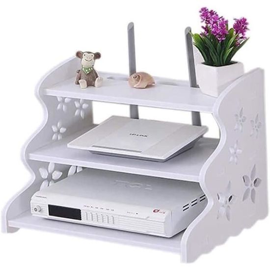 Console TV Murale Flottante 200x20x24 Cm - Meuble TV Support 200 Kg, Rangement Multiple, Noir - 5