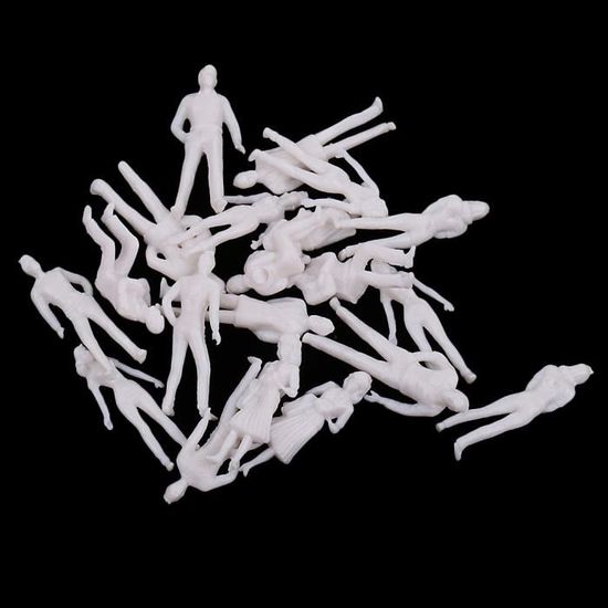Figurines Miniatures échelle 1:87 Pour Trains | Lot De 25 Personnages | Décoration Diorama Modélisme