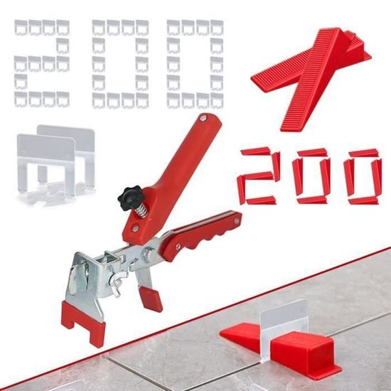 Kit De 1000 Attaches De Nivellement Pour Carrelage - Joint De 2mm, épaisseur Tuile 3-15mm, Marque Lantelme