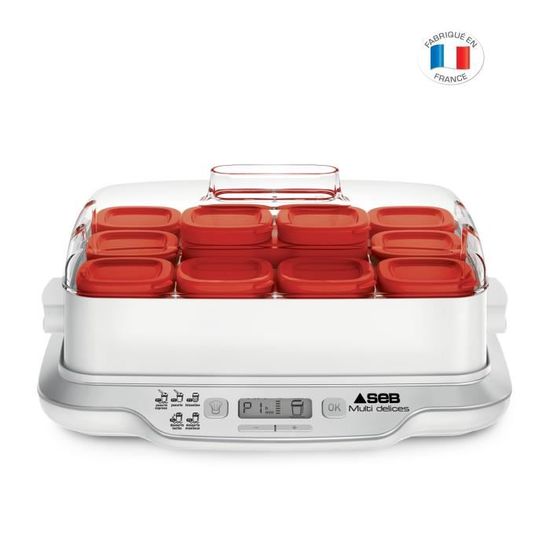 SEB YG661500 Yaourtière Multidélices Express 5 modes 12 pots + 6