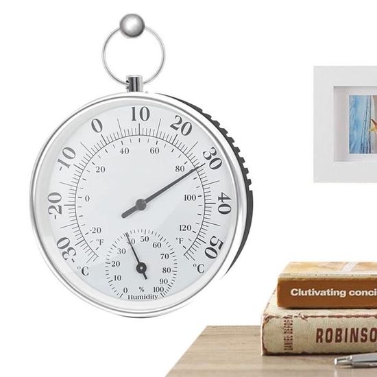 Huasean Horloge Murale De Jardin Extérieure, Grande Horloge Extérieure