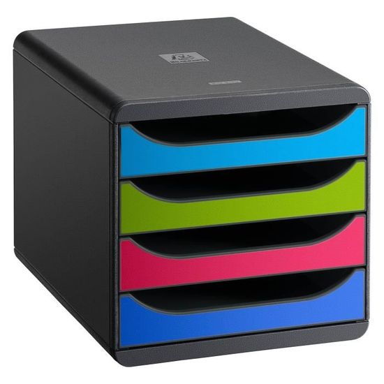 Module de classement Exacompta Big-Box Plus Classic - L27,8 x H26,7 x P34,7cm - 5 tiroirs - noir