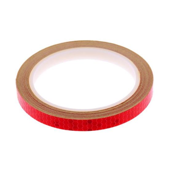 Réflecteur Arrière Vélo Carré Rouge Avec Support - Remplacement Universel Bike It, Plastique