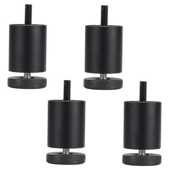 YAYODS 12 Pièces Pieds De Meubles, Pied De Meuble 8 Cm Noir, Pied Table Basse Metal Noir Avec Vis, Pieds Meuble, Pied De Canapé, Pied Pour Meuble, Pieds Pour Meuble, Pied Meuble