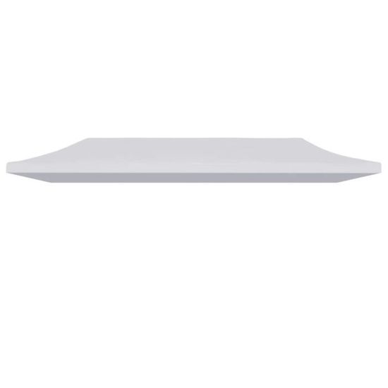 Toit De Remplacement Pour Tente De Réception 3x6 M - Blanc Polyéthylène 180 G/m²