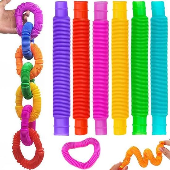 JOYIN Lot De 4 Tubes Pop Girafe Pour Enfants, Jouets Sensoriels Pour
