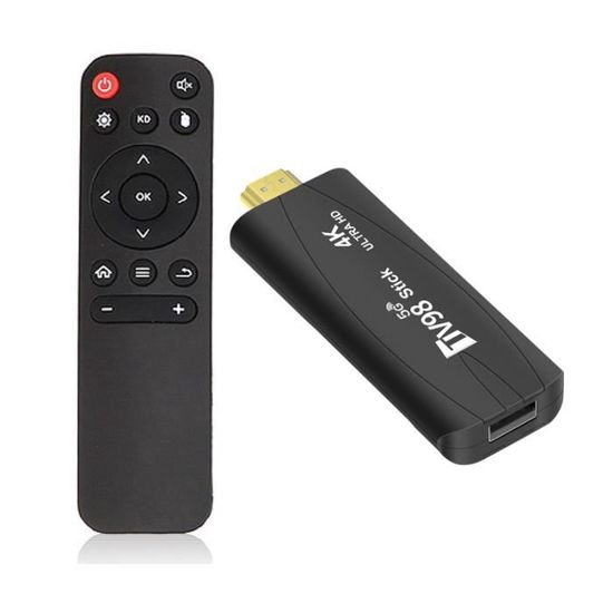 Boîtier TV Android 12 - 4 Go RAM, 128 Go ROM, 4K UHD, Wi-Fi Double Bande, Bluetooth 4.2, Avec Télécommande Souris Air Et Mini-Clavier - 4