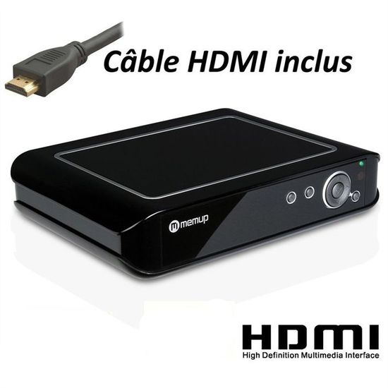 Disque Dur MultiMedia MEMUP Mediadisk LX HU 700 Go HDMI XVID MP3