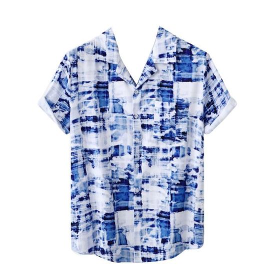 Débardeur Homme Ensemble Homme Été Plage Petit Arbre Imprimé