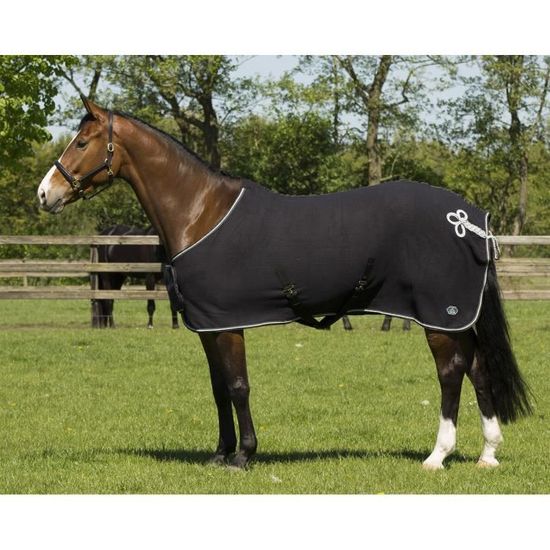 Mini-couverture bleue marine pour cheval en peluche Lemieux