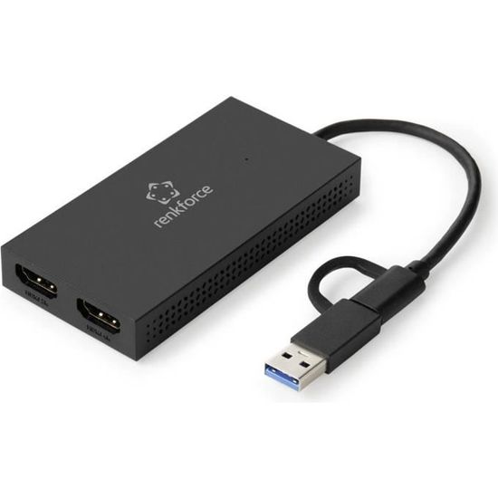 Renkforce Carte graphique externe RAM DDR3 USBA, USBC™ 5Gbps, HDMI™ Cdiscount Informatique