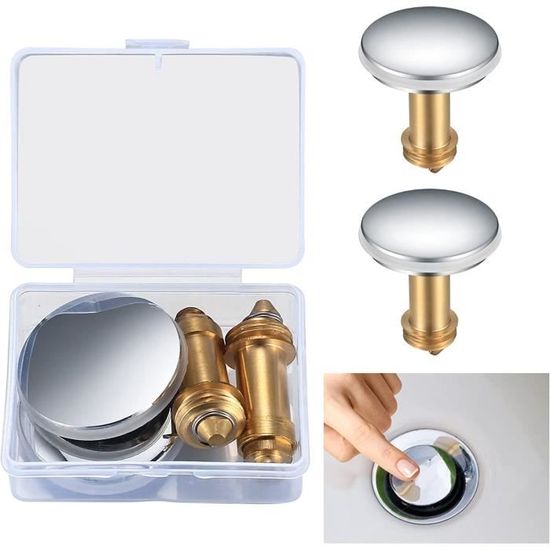 Bouchon Universel Lavabo - Anti-Bouchons Cheveux - Easy Install Salle De Bain & Cuisine