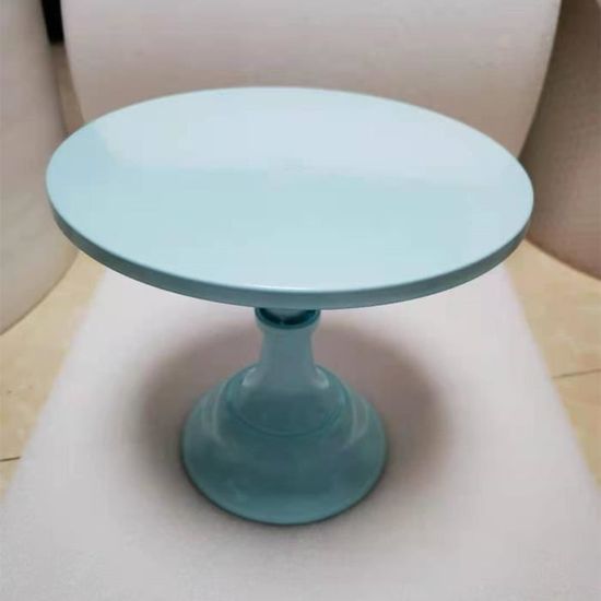 Plat Présentoir Tupperware Rond 25 Cm – Blanc Et Bleu Marine – Occasion