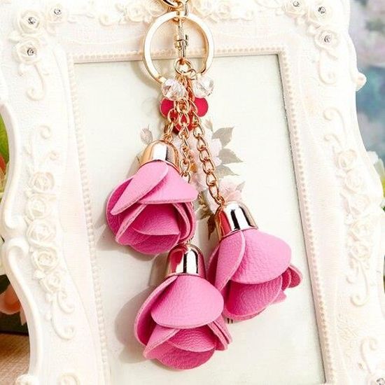 Chaîne De Sac à Main Papillon En Résine Pailletée - Breloque Déco Pour Femme Et Fille - Cadeau Mignon