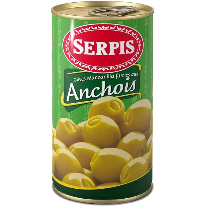 Olives aux anchois 150g Serpis