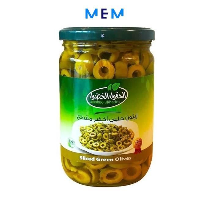 Olives vertes en tranches 600 gr