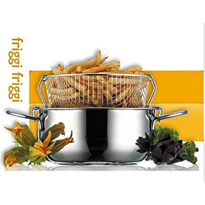 FRITEUSE MANUELLE AVEC PANIER INOX 22 CM