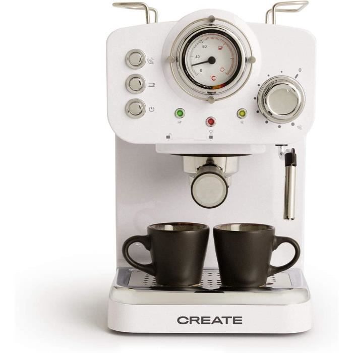 IKOHS THERA RETRO - Cafetière Express (Blanc)