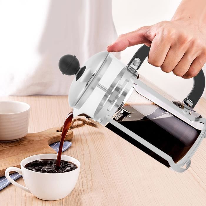 Dioche piston de presse pour cafetière 350 ml en acier inoxydable en verre creux cafetière filtre français thé cafetière presse