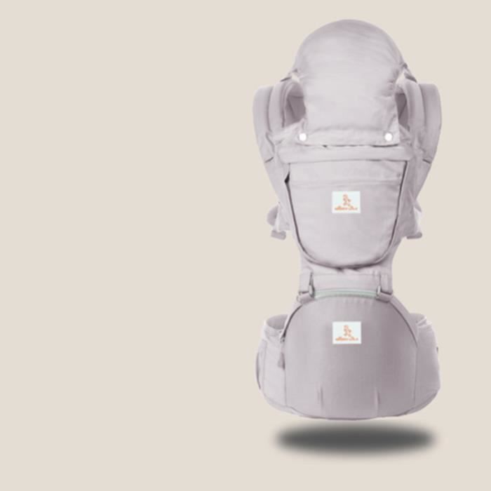Porte bébé 0-48 mois Quatre saisons gris mode Multifonction Sac de rangement pratique Confort et sécurité Économie du travail Porte