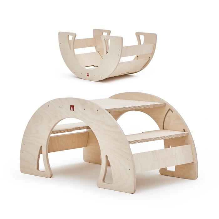 Table d’éveil et activités Multifonction 8 en 1- DONDO 2020 de Bianconiglio Kids ® - Bois naturel - Made in ITALY