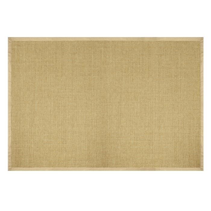 Tapis Sisal 200x240 cm - Tapis de Salon Naturel - Antidérapant, Résistant et Écologique