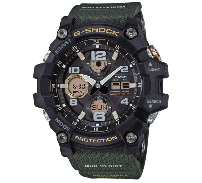 Casio G-Shock GWG-100-1A3ER, Montre-bracelet, Unisexe, Résine, Noir, Résine, Noir