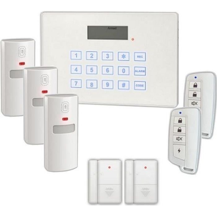VOLTMAN Pack Alarme maison sans fil transmetteur téléphonique RTC