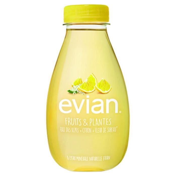 Evian - Evian Citron et Sureau 37cl (pack de 12)