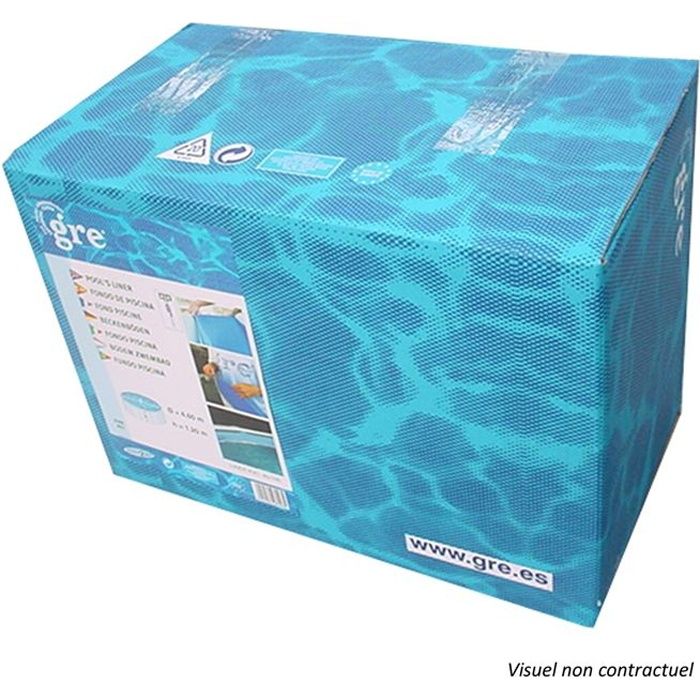 GRE Liner pour piscine ovale 500x300 cm h 120 - Bleu