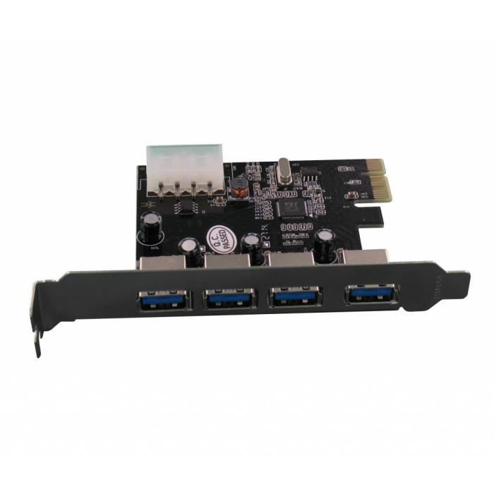 Carte PCI Express 4 x Ports USB 3.0 Dolphix - 0652065548500