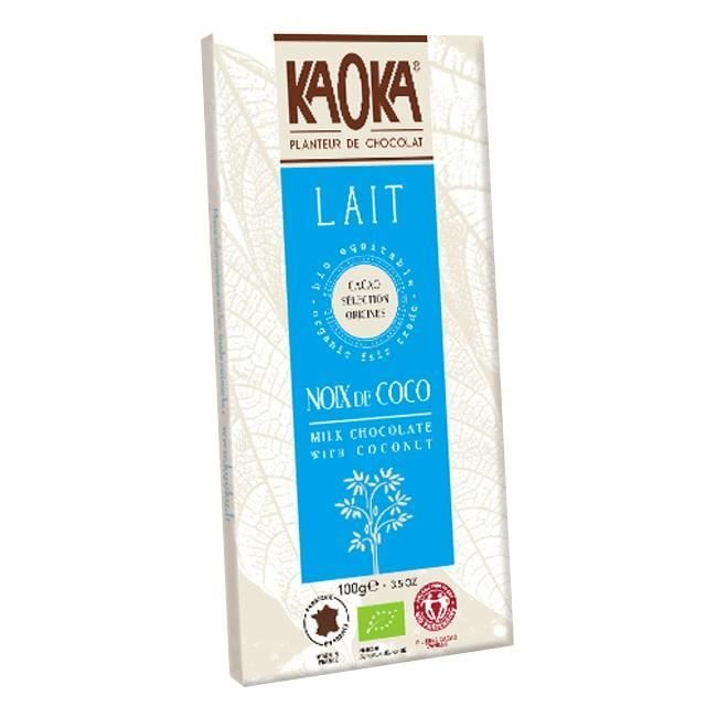 KAOKA - CHOCOLAT AU LAIT 32% NOIX DE COCO 100G C