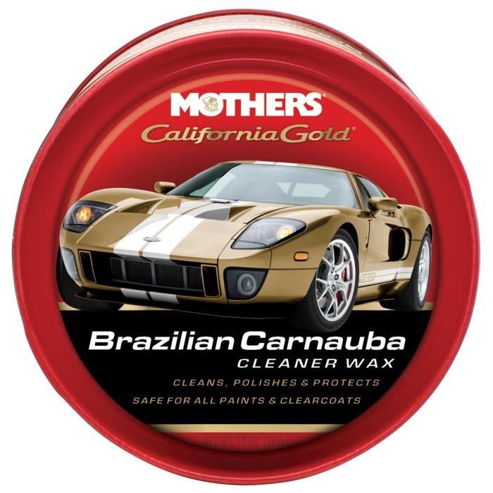 MOTHERS Nettoyant et cire en pâte de carnauba California Gold Original - 340 g