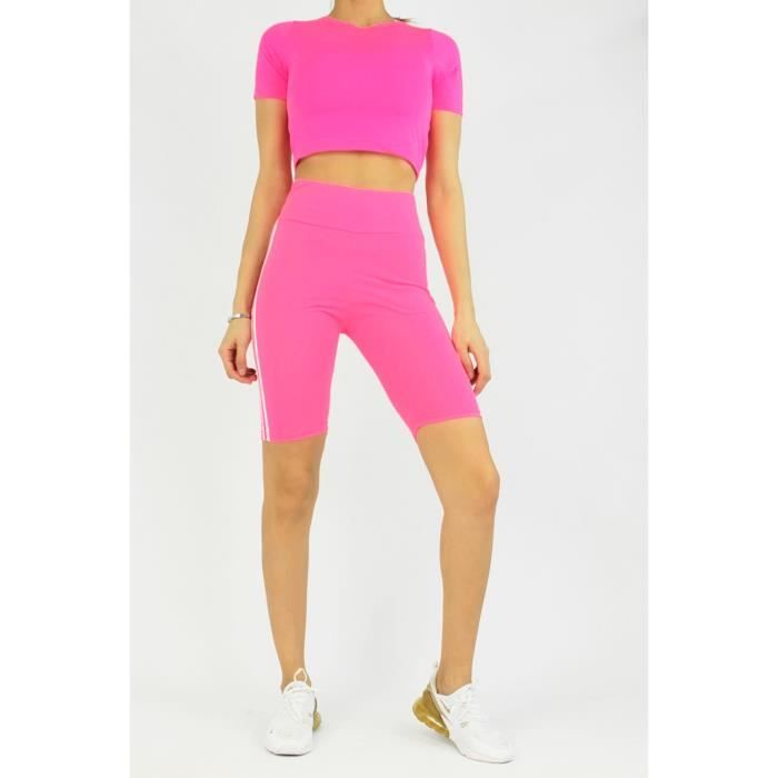 Short de fitness Femme Fushia