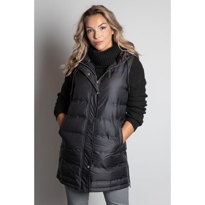 DEELUXE Doudoune longue sans manches OGGIE Black