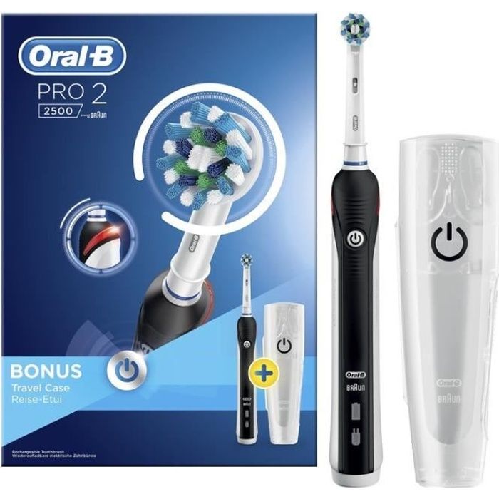 Oral-B Pro 2 2500 Crossaction Brosse A Dents Électrique Travel