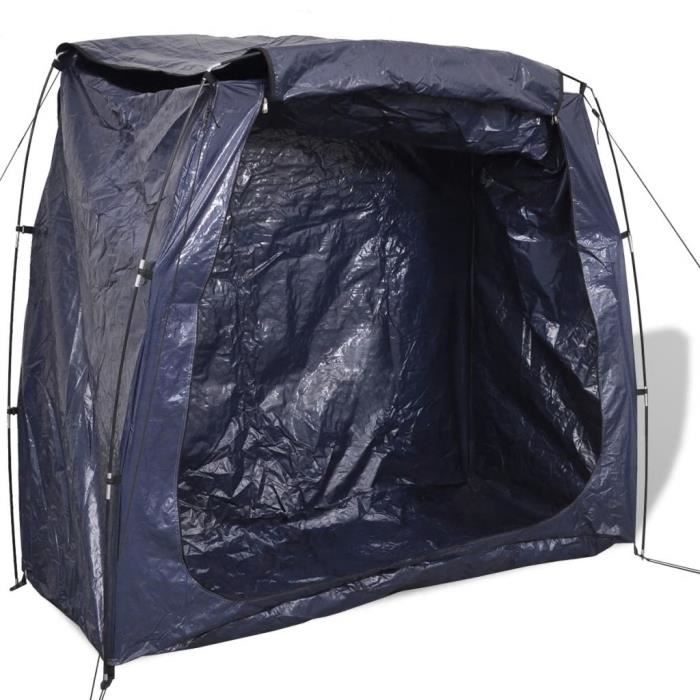 Tente de rangement pour vélo 200 x 80 x 150 cm Bleu