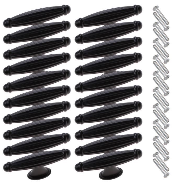 20pcs Boutons de Tiroir Poignées de Meuble pour Placard Armoire Cuisine Longueur 68mm