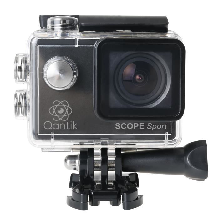 QANTIK - SCOPE Sport Caméra sport grand angle 4K Ultra HD 16MP action camera étanche 30m avec accessoires