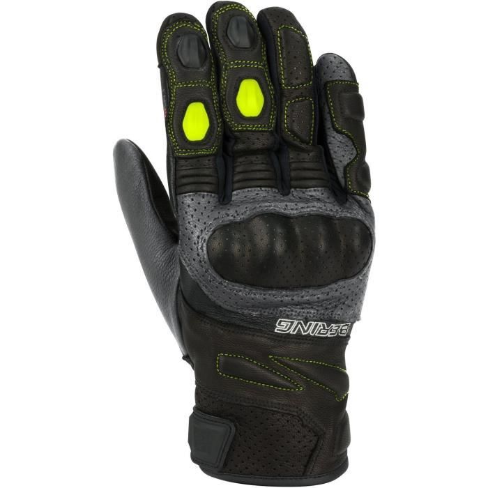 BERING Gants Rocket - Noir et gris fluo