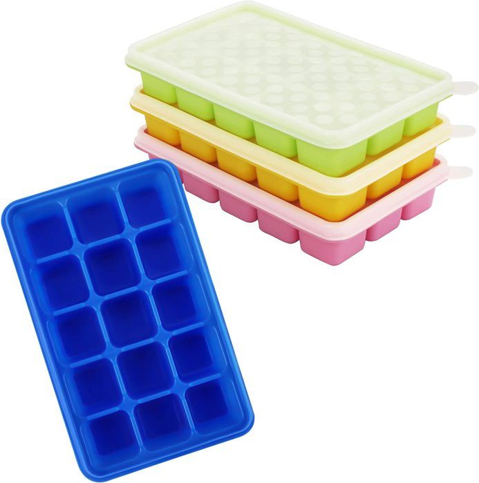 200 Glaçons Réutilisables En Plastique Coloré - Lot Multicolore Pour Boissons Sans Dilution
