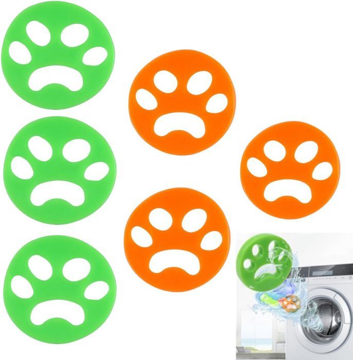 Attrape-poils Machine à Laver – 10 Pièces + Filet Lavable, élimine Les Poils D'animaux Facilement