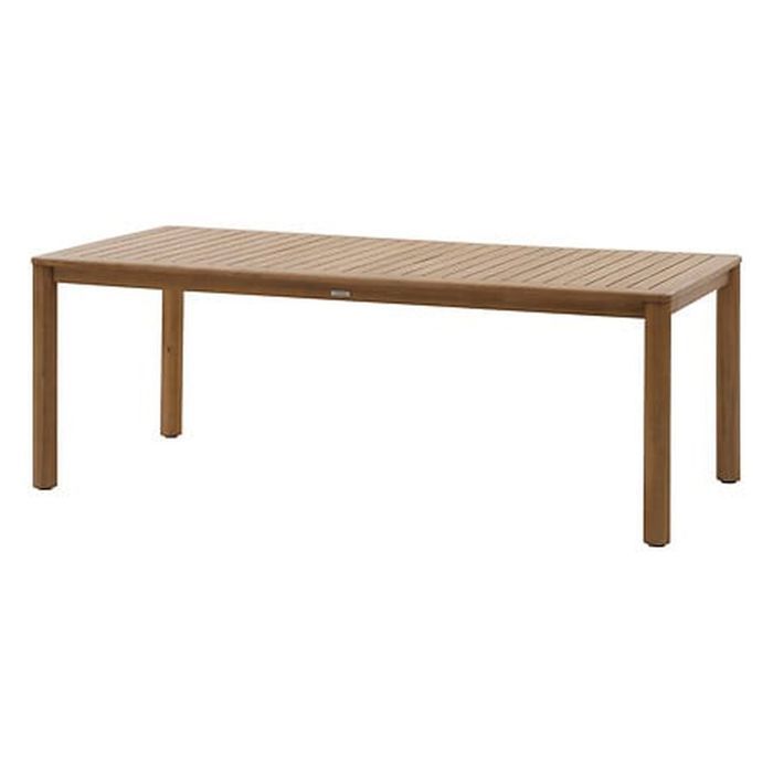 Table de jardin fixe rectangulaire en bois DEONA - vue 2