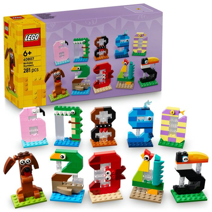 LEGO Iconic Les chiffres d’anniversaire 40807 - vue 3