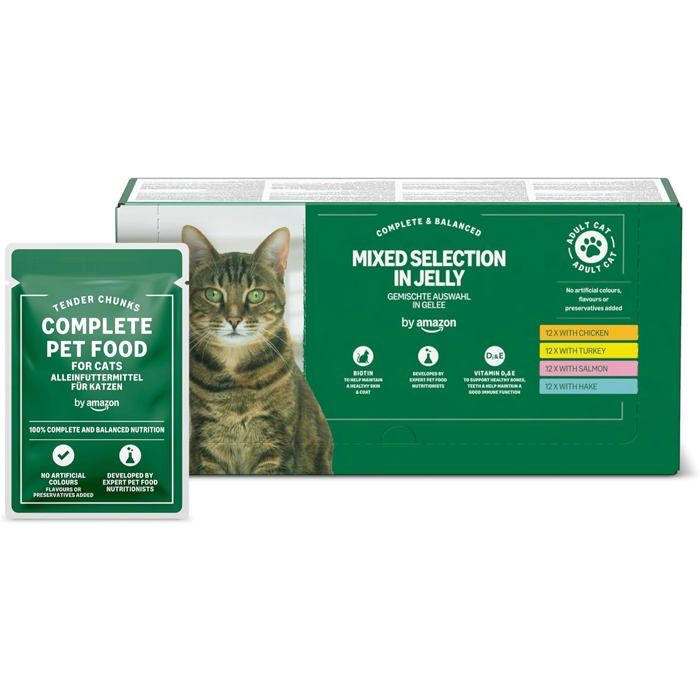 Comparer les prix de Nourriture pour chat - TWINBIRD - Nourriture Adulte Sans Céréales - Gelée Variée - 48x100g - 48kg