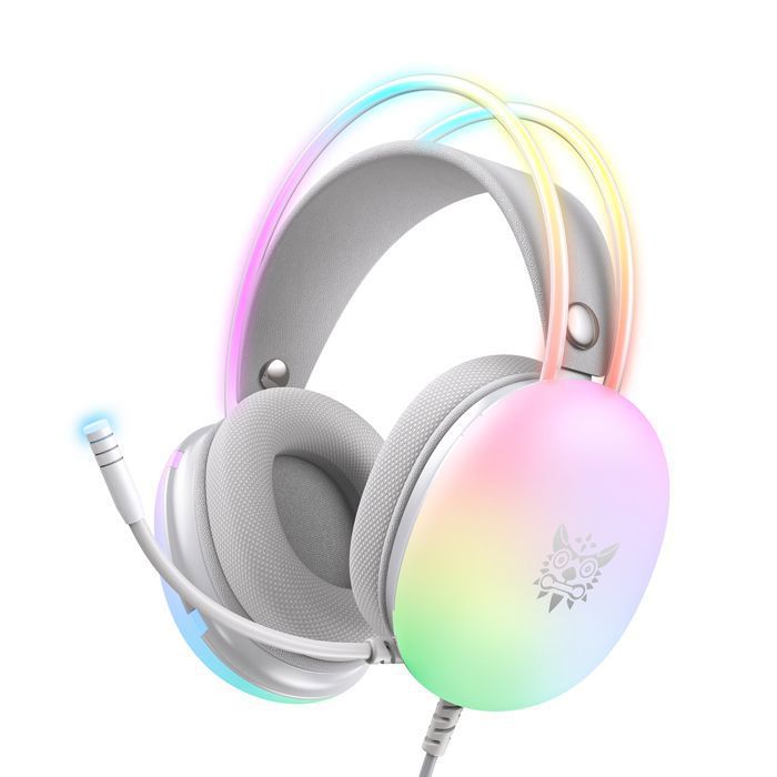 Casque Gaming - RNCYN - X25 - Son Surround - LED RGB - Microphone Omnidirectionnel