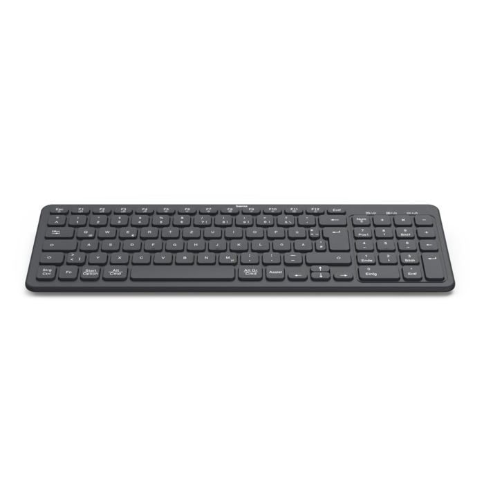 Clavier sans fil Bluetooth Hama WK 300 appareils Bluetooth et USB Portée 10 Touches silencieuses