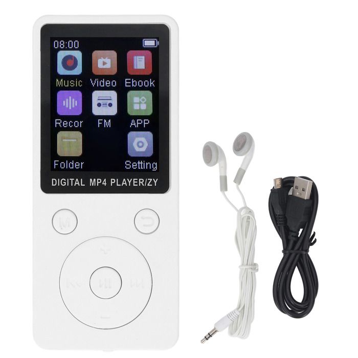 Lecteur MP3 MP4 - SHIPENOPHY - Pwshymi - Bluetooth 5.0 - Écran couleur 18 pouces - 16 Go