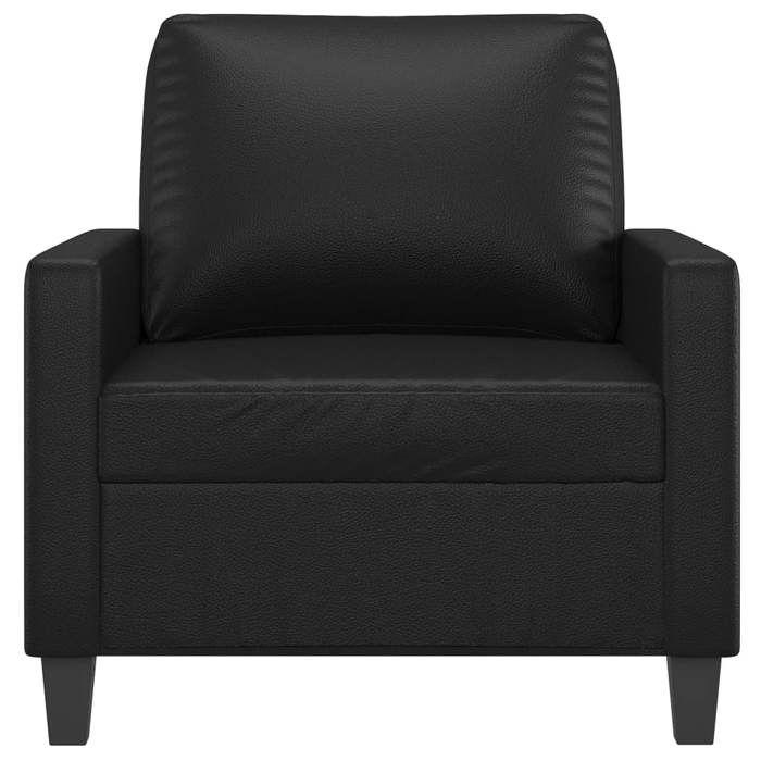 Promo printemps1 pcs Fauteuil simple - adulte/enfant - SARAZYJ - Meuble de salon - Noir 60 cm Similicuir - S7165696